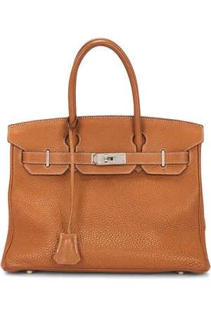 Hermès Togo Birkin 30 Handbag in Gold - Brown. Size all.
