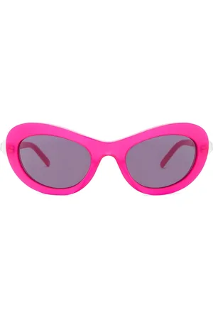 Givenchy Pearl Sunglasses in Shiny Fuxia & Smoke - Fuchsia. Size all.