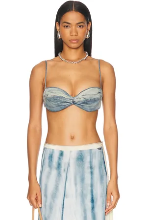 Diesel Bralette Top in Blue - Blue. Size L (also in M, S, XS).