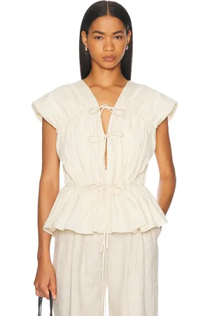 TOVE Thea Top in Cream - Cream. Size 36 (also in 38, 40, 42).