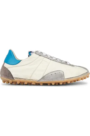 Maison Margiela Sprinters Low Top Sneakers in Lemon White & Grey - Cream. Size 41 (also in 42, 43, 44).