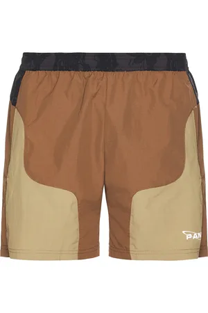 P.A.M. PERKS AND MINI Lumacy Free Wheeling Track Shorts in Brown - Brown. Size L (also in M, XL/1X).
