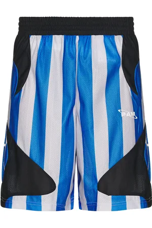 P.A.M. PERKS AND MINI Mondschein Mesh Shorts in Multi - Blue. Size L (also in M, XL/1X).