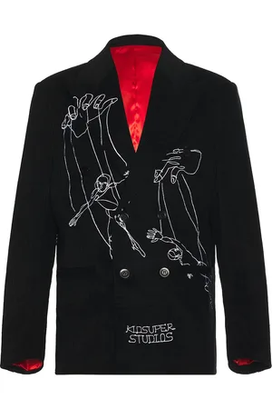 KIDSUPER STUDIOS String Puppets Suit Top in Black - Black. Size M (also in XL).