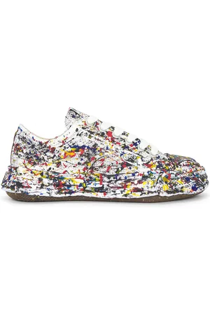 Maison Mihara Yasuhiro Peterson 23 Original Sole Sputtering Canvas Low-Top Sneaker in White - White. Size 42 (also in 43, 44).