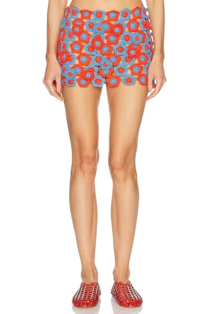 Staud Magdalena Skirt in Cayenne & Sky - Red. Size M/L (also in ).