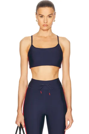 The Upside Oxford Hutton Scoop Neck Sports Bra in Navy - Navy. Size L (also in M, S, XS).