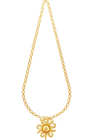 VALÉRE Soleil Belt in Gold - Metallic Gold. Size all.