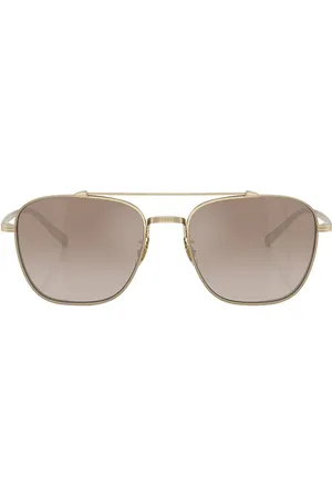 Oliver Peoples Avison Sunglasses in Soft Gold - Metallic Gold. Size all.