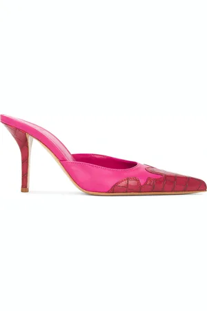 Gia Borghini X MIAOU June Mule in Pink & Red - Pink. Size 38 (also in ).