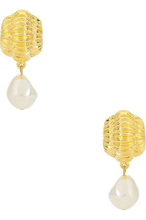 Jennifer Behr Asha Earrings in Pearl - Ivory. Size all.