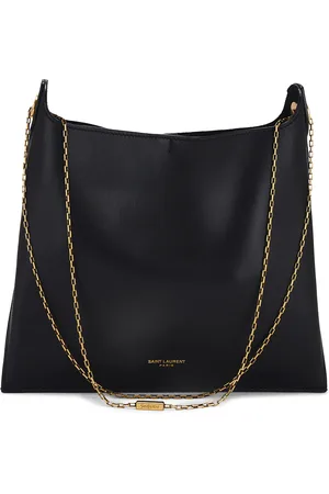 Saint Laurent Flat Shoulder Bag On Chain in Nero - Black. Size all.