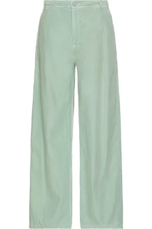 ERL Distressed Chino Pants in Army Green - Sage. Size L (also in M).
