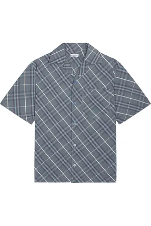 Burberry Check Havana Shirt in Pewter IP Check - Slate. Size L (also in M, S, XL/1X).