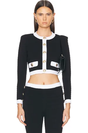 Retrofete Moore Jacket in Black & White - Black. Size L (also in ).