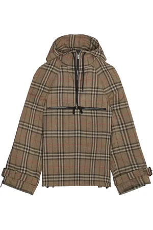 Burberry Anorak in Brush IP Check - Brown. Size L (also in M, S, XL/1X).