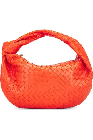 Bottega Veneta Small Jodie Bag in Orange & Gold - Orange. Size all.