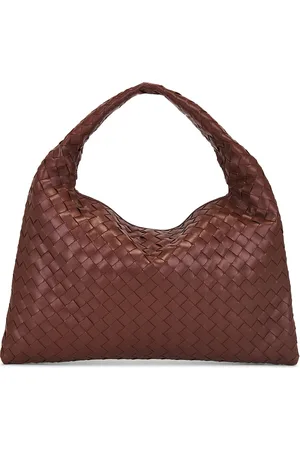 Bottega Veneta Hop Bag in Sapele & Muse Brass - Rust. Size all.