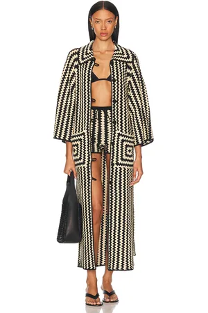 By Malene Birger Dina Coat in Black & White - Black,Cream. Size L (also in M).