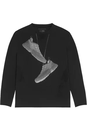 Maison Margiela X Salomon Long Sleeve T-Shirt in Deep Black - Black. Size L (also in M).