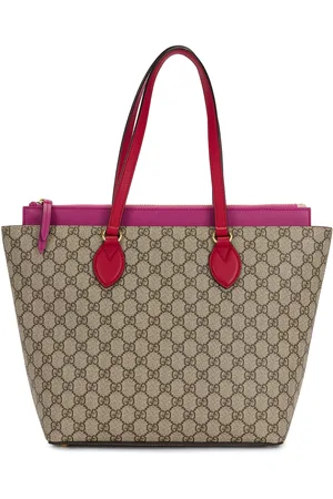 Gucci GG Supreme Bucket Tote Bag in Beige - Beige. Size all.