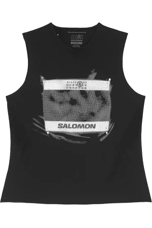 Maison Margiela X Salomon Tank Top in Deep Black - Black. Size L (also in M).