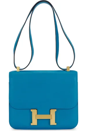 Hermès Constance 24 Shoulder Bag in Celeste - Blue. Size all.