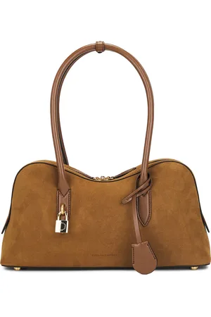 Stella McCartney Alter Suede Tote Bag in Brandy - Brown. Size all.