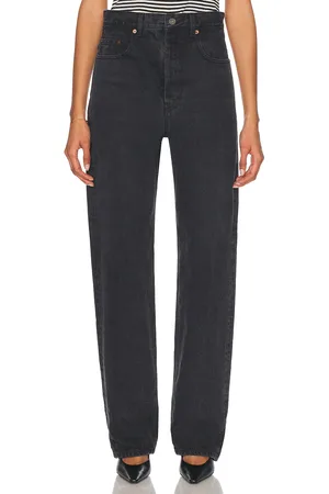 Saint Laurent Wide Leg in Used Paris Black - Black. Size 24 (also in 25, 26, 27, 28, 29, 31).
