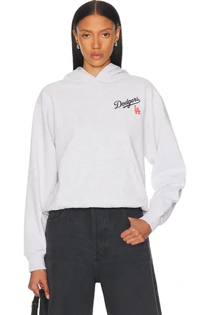 Sporty & Rich X LA Dodgers Serif Sweatshirt in Heather Gray - Grey. Size S (also in XS).