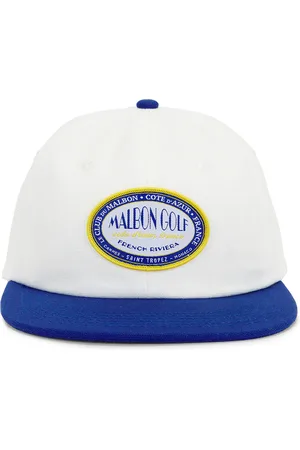 Malbon Golf Chateau Painters Rope Hat in White & Blue - White. Size all.