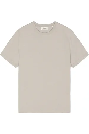 Frame Duo Fold Tee in Cloud Grey - Grey. Size L (also in M).