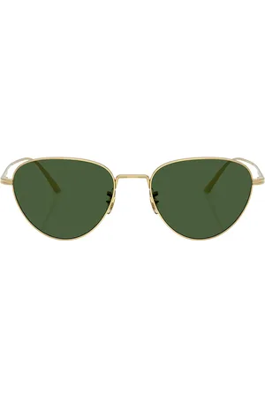 Oliver Peoples X Khaite 1991c Sunglasses in Gold - Metallic Gold. Size all.