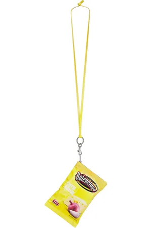 Balenciaga Chips Phone Hold Pouch in Yellow - Yellow. Size all.
