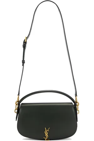 Saint Laurent Voltaire Shoulder Bag in New Vert Fonce - Dark Green. Size all.