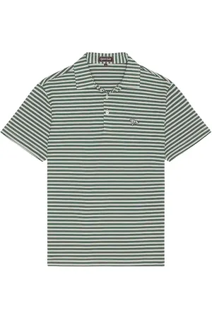Quiet Golf Randolph Short Sleeve Polo in Forest - Green. Size M (also in S, XL/1X, XXL/2X).