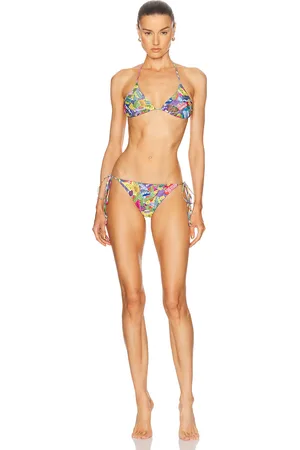 Acne Studios Bikini Set in Pink Multicolor - Blue. Size L (also in M, S, XS).