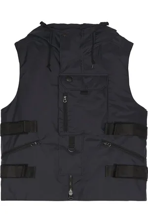 JUNYA WATANABE X C.P. Company Vest in Black - Black. Size L (also in M, XL).