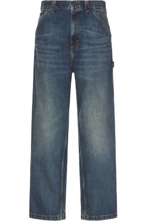 Carhartt Single Knee Pant in Dark Used Wash Blue - Blue. Size L (also in M, S, XL/1X).
