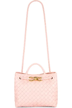 Bottega Veneta Small Andiamo Bag in Rose & Muse Brass - Rose. Size all.