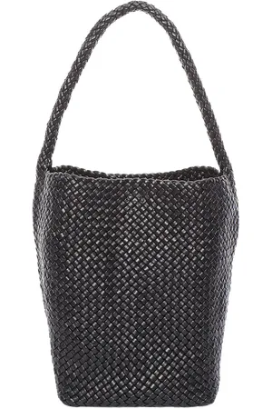 The Row Small Woven North South Tote Bag in Black ANG - Black. Size all.
