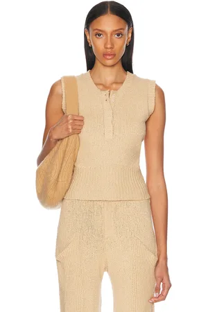 AYA MUSE Soleil Top in Butter - Beige. Size L (also in M, S, XS).