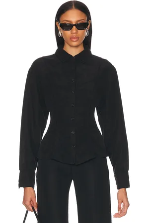 EB DENIM Rose Blouse in Black - Black. Size L (also in M).