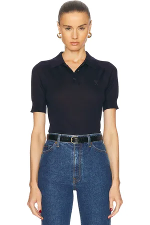 Ami Adc Polo in Night Blue - Navy. Size S (also in ).