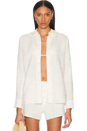 ÉTERNE Constance Top in Ivory - Ivory. Size L (also in M, S, XL, XS).