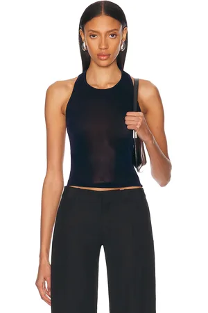 PRISCAVera Racerback Tank Top in Navy - Navy. Size L (also in M, S, XS).