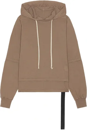 DRKSHDW BY RICK OWENS Hustler Hoodie in Dust - Brown. Size XL/1X (also in ).