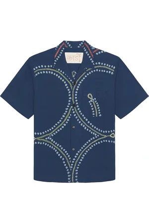 Kardo Ronen Shirt in Bre01 - Blue. Size L (also in M, S, XL/1X).