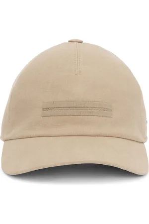 Ermenegildo Zegna Oasi Lino Baseball Cap in Piedicavallo - Beige. Size L (also in M, XL).