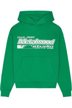Metalwood La Brea Shop Hooded Sweatshirt in Green - Green. Size L (also in M, S, XL/1X).